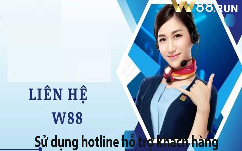Sử dụng hotline hỗ trợ khách hàng