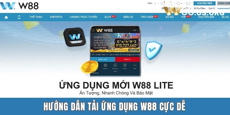 Hướng dẫn tải ứng dụng W88 cực dễ