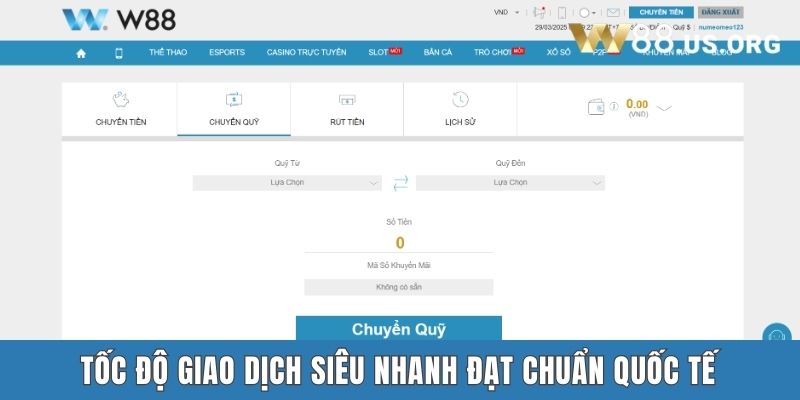 Tốc độ giao dịch siêu nhanh đạt chuẩn quốc tế